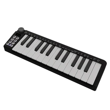 25 Клавишный MIDI-Клавиатурный Контроллер Для Производства Музыки USB-Клавишный Инструмент С Интеллектуальными Режимами Шкалы Аккордов Арпеджиатор 
