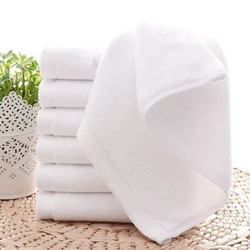7 шт. полотенец Хлопчатобумажные Белые высшего гостиничного качества Мягкие полотенца для лица и рук 30x30 см