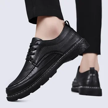 Dr. Boots Мужская обувь с низким берцем 2023 г. Новая осенняя мужская обувь Британская мужская повседневная обувь Мужская кожаная обувь в стиле Tooling