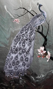 JMINE Div 5D павлин цветок дерево Полная Алмазная Живопись наборы для вышивки крестом искусство Высокое Качество Животных 3D краска с бриллиантами