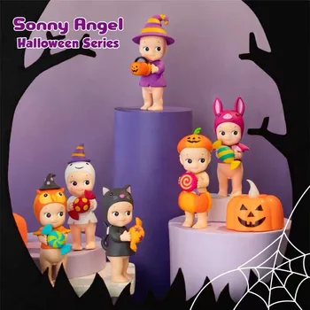 Sonny Angel Серия Halloween Коробка для слепых, Милая кукла, коробка с сюрпризом, мини-фигурка, украшение стола, украшения, Подарочная модель для девочек, игрушка
