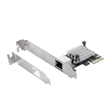 Адаптер Гигабитной Сетевой Карты PCIEx1 2.5G с 1 Портом 2500 Мбит/с PCIe 2.5Гб Ethernet-Карта RJ45 LAN Controller Card