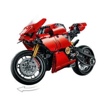Высокотехнологичная игрушка-мотоцикл Ducatis Panigale V4 R, совместимая с 42107 строительными блоками, модель мотоцикла, игрушки для детей, подарок ребенку
