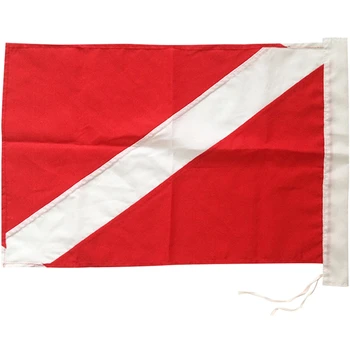 Дайв-флаг для подводного плавания, подводной охоты, использования с поплавком, буем, лодкой, шестом дайвера 35x50 см