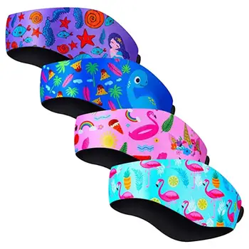 Детская повязка для плавания для ушей, повязки для плавания, износостойкий водонепроницаемый мультфильм
