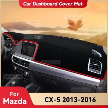 Для Mazda CX-5 CX5 2013-2016 Крышка Приборной панели Автомобиля Коврик Солнцезащитный Козырек Коврик Для Предотвращения Попадания Света Коврик Инструмент Защита Ковра Аксессуары