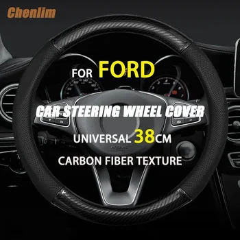 Дышащая искусственная кожа, Тонкая и мягкая Оплетка рулевого колеса автомобиля, иглы, аксессуары для автодекора для Ford Mustang F-150 Kuga GT
