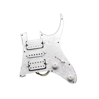 Звукосниматель для электрогитары ST Humbucker Гитарные звукосниматели С предварительно подключенной накладкой Гитарный звукосниматель White Pearl