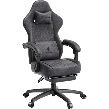 Игровое кресло из дышащей искусственной кожи, геймерское кресло с карманной пружинной подушкой, эргономичное компьютерное кресло с массажной поясничной поддержкой