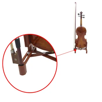 Кронштейн для скрипки Складной, легко Переносимый, Подставка для скрипки Напольная из АБС-материала Коричневого цвета