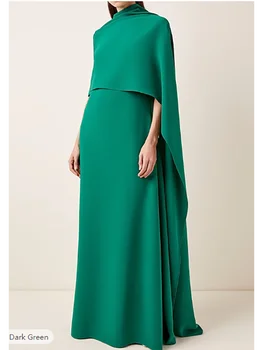 Лесно-зеленые вечерние платья с длинными рукавами, русалка, платья для выпускного вечера с высоким воротом, вечерние платья для женщин, вечерние платья для вечеринок.