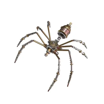 Механические насекомые в стиле стимпанк, набор моделей металлических насекомых-пауков 