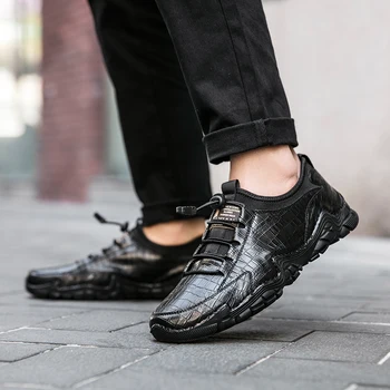 Мужская повседневная обувь, уличная модная обувь Sapato Masculino, Обувь из натуральной кожи, мужские роскошные мокасины, мужской большой размер 48