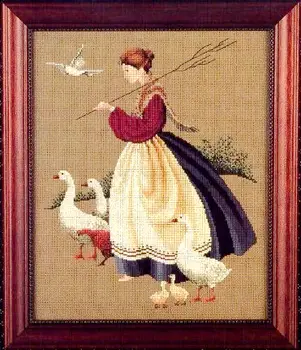 Наборы для вышивания крестиком Наборы для вышивания рукоделия СДЕЛАЙ сам Холст для вышивания крестиком 40-48 Девушка-утка
