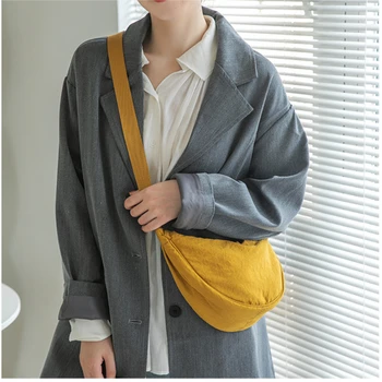 Нейлоновая женская сумка Hobos Через плечо, простые однотонные женские портативные мягкие сумки-мессенджеры, сумки для девочек нового дизайна.