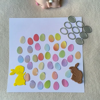 Новое Пасхальное яйцо для резки металла, форма для вырезок, украшение для фотоальбома с тиснением, изготовление открыток своими руками