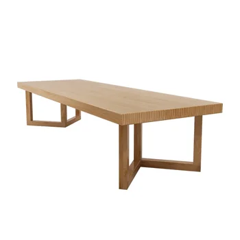 Полностью из массива дерева, комбинация конференц-стола и стула, библиотечная полоса, большой стол, офисный длинный стол, рабочий стол, журнал