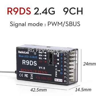 Радиоуправляемый приемник Radiolink R9DS/R12DSM 9 Каналов Передачи информации SBUS/PWM/PPM Совместимый с сигналом AT9S AT10II Пульт Дистанционного управления