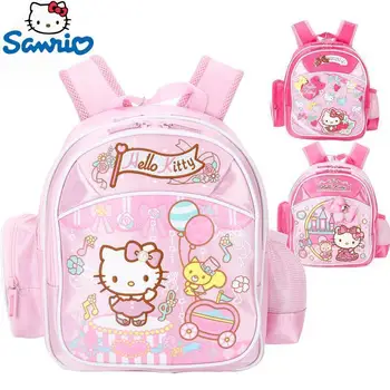 Рюкзак для начальной школы Sanrio Hello Kitty Kawaii, Женский Рюкзак для Снижения нагрузки в Детском саду И защиты Позвоночника