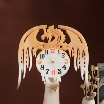 Сделай САМ, часы Fly dragon, смола, силиконовая форма, Дракон, простой часовой механизм, Арабский Цифровой циферблат, Подвеска, смола, силиконовая форма, домашний декор