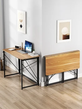 Складной стол, стол для домашнего кабинета, Простой складной стол для спальни, стол для студентов, Компьютерный стол, офисная мебель