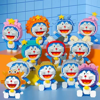 Строительные Блоки с Мелкими Частицами Doraemon 12 Созвездий Сборочная Модель Модное Украшение Дома Креативные Игрушки Подарки