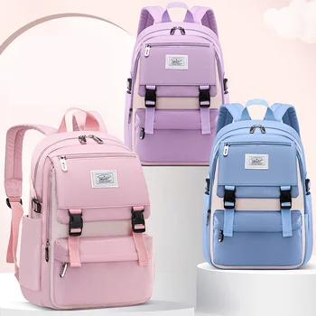 школьные сумки для девочек, студенческие сумки со множеством карманов, водонепроницаемый рюкзак для девочек-подростков, качественный кампус