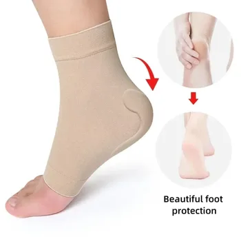 1 пара носков для защиты пятки, носки с трещинами, Ортопедический супинатор, пятка для защиты лодыжки, спортивные носки, носки для бега, Инструмент для ухода за ногами