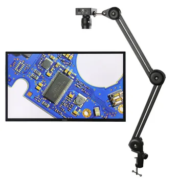 1080P HDMI USB VGA 20-кратный Зум со средним фокусным расстоянием, Видеомикроскоп, камера для рисования, сбора цифровых изображений печатных плат в режиме реального времени