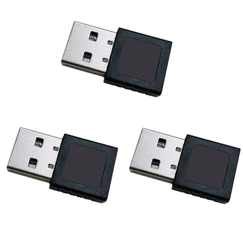3X Модуль считывания отпечатков пальцев Mini USB Устройство считывания отпечатков пальцев USB для Windows 10 11 Привет, биометрический ключ безопасности