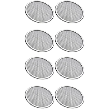 8 Упаковок крышек для сита для проращивания, сито с крышкой из нержавеющей стали для обычной банки диаметром 86 мм (кольцо в комплект не входит)
