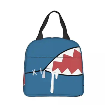 Gawr Gura Shark Mouth Изолированная сумка для ланча Hololive Аниме Женская Детская Сумка-холодильник Термальная Портативная Коробка для Ланча Пакет Со льдом Tote