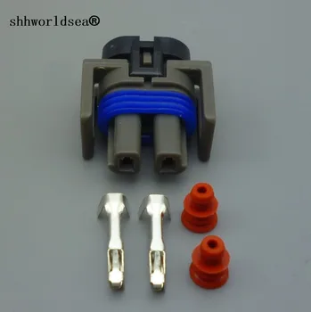 shhworldsea 2-контактный автомобильный герметичный автоматический разъем 1.5 мм штекер 12162017 1.5 мм автомобильный водонепроницаемый соединитель проводки Auto plug