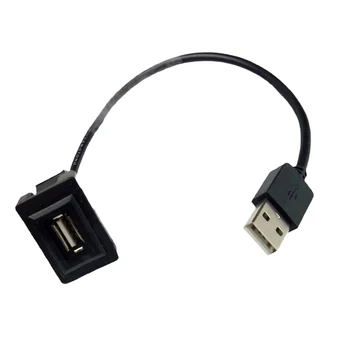 USB 2,0 USB-Удлинитель Приборной панели автомобиля Для Toyota Vios Ralink Для Camry Для HIGHL Для ANDER Для RAV4 Для Corolla