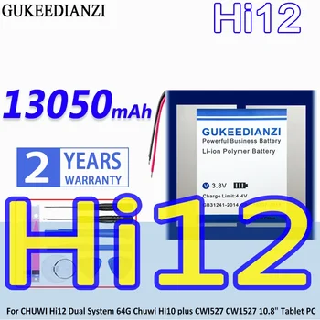 Аккумулятор Большой Емкости GUKEEDIANZI 13050 мАч Для CHUWI Hi12 Dual System 64G Chuwi HI10 Plus CWI527 CW1527 10,8 