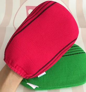 Бесплатная доставка 5 шт./лот итальянское полотенце корейская перчатка вискозная рукавица-скраб для тела перчатка-скраб kessa mitt отшелушивающая перчатка для загара (обычная)