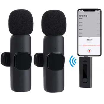 Беспроводной петличный микрофон Bluetooth Мини-микрофон для мобильного телефона ПК Сабвуфер Автомобильный универсальный беспроводной 3,5 мм микрофон для записи