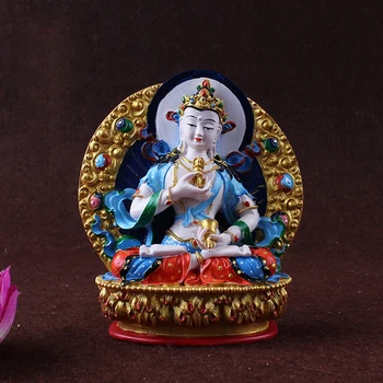 Буддизм цветной рисунок Хорошая статуя Будды благослови семью Безопасность Здоровье удачу Ваджрасаттва махасаттва Будда Раскрашенная статуя Будды