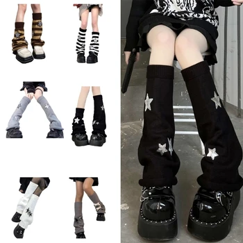 Женские вязаные гетры Японские Лолиты, свободные носки для ботинок, студенческие носки Jk F0T5