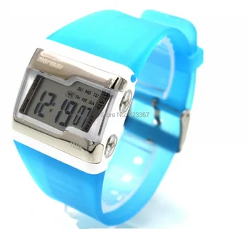Женские спортивные часы с цифровым хронографом, Часы для плавания для девочек, Силиконовые Спортивные Водонепроницаемые 100 м, многофункциональные