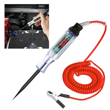 ЖК-тестер цифровой электрической цепи 3-24 В, ручка для измерения напряжения в легковом автомобиле, грузовике