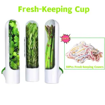 Многофункциональный Контейнер для хранения трав Холодильник Vanilla Fresh Herb Keeper Посуда для хранения хрустящих фруктов и овощей Кухонный Инструмент