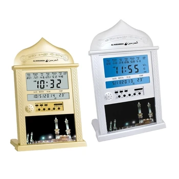 Мусульманские Часы для молитвы Азан Исламские Часы Azan Настольные часы для Молитв Azans 1500 City