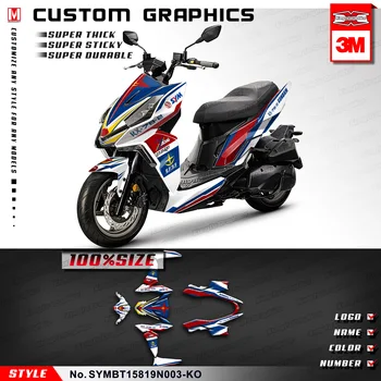 Наклейки на мотоцикл с графикой Кунг-фу, виниловые наклейки, виниловые накладки для SYM DRG BT 158 2019 2020, SYMBT15819N003-KO