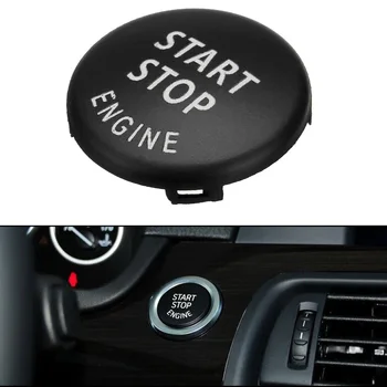 Настройте свой для BMW E70 X6 E71 X1 E84 X3 E83 с помощью черной крышки переключателя кнопки запуска остановки двигателя, простой в установке.