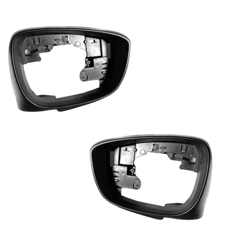 Рамка Крышки Зеркала Заднего Вида Со Стороны Левого Крыла Автомобиля Черная Для Mazda CX-3 2016-2019 CX-5 2015-2016 Запасные Части Аксессуары