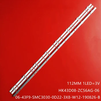 Светодиодная лента подсветки для 06-43F9-SMC3030-0D22-3X8-W12-190826-B HK43D08-ZC56AG-06 Haier LE43AL88K88 LE43B9600 LE43C51 LE43C51K