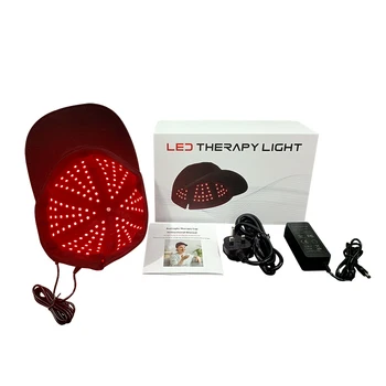 Светодиодная шляпа с красным светом 660 нм, 850 нм, 940 нм, шлем с красным светом, шапка для терапии, кепка