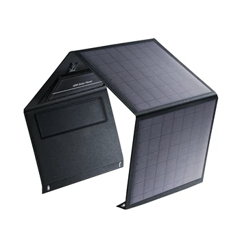 Солнечные зарядные панели для портативной электростанции мощностью 60 Вт, 100 Вт, 120 Вт, Складной аккумуляторный блок