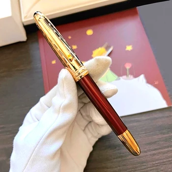 Специальное издание шариковой ручки-роллера Petit Prince 163 MB, красные / синие металлические офисные авторучки для письма с серийным номером